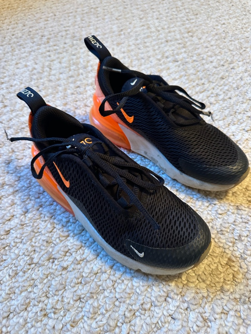 Nike air max 270 Black and Orange